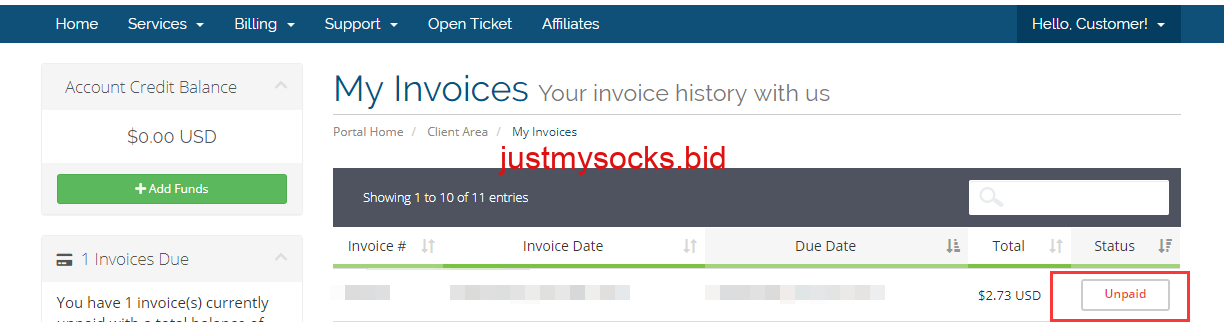 2026 年最新 Just My Socks 续费教程